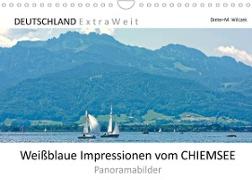 Weißblaue Impressionen vom CHIEMSEE Panoramabilder (Wandkalender 2022 DIN A4 quer)