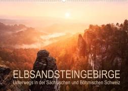 Elbsandsteingebirge: Unterwegs in der Sächsischen und Böhmischen Schweiz (Wandkalender 2022 DIN A2 quer)