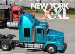NEW YORK XXL Trucks and Limos (Wandkalender 2022 DIN A2 quer)