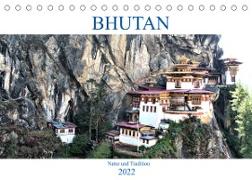 Bhutan - Natur und Tradition (Tischkalender 2022 DIN A5 quer)