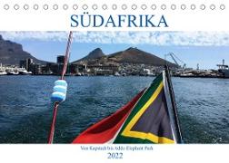 Südafrika - Von Kapstadt bis Addo Elephant Park (Tischkalender 2022 DIN A5 quer)