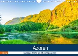 Azoren: Europas Flora- und Faunaparadies (Wandkalender 2022 DIN A4 quer)