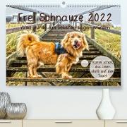 Frei Schnauze 2022. Was Hunde am liebsten sagen würden (Premium, hochwertiger DIN A2 Wandkalender 2022, Kunstdruck in Hochglanz)