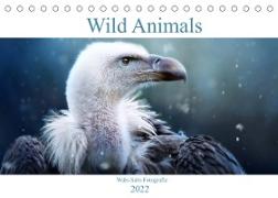 Wild Animals - Wilde Tiere (Tischkalender 2022 DIN A5 quer)