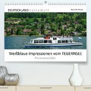 Weißblaue Impressionen vom TEGERNSEE Panoramabilder (Premium, hochwertiger DIN A2 Wandkalender 2022, Kunstdruck in Hochglanz)