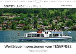 Weißblaue Impressionen vom TEGERNSEE Panoramabilder (Wandkalender 2022 DIN A4 quer)