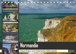 Normandie - Raue Küste und malerische Hafenstädte (Tischkalender 2022 DIN A5 quer)