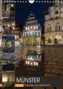Münster - Impressionen bei Nacht (Wandkalender 2022 DIN A4 hoch)