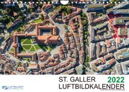 Luftbildkalender St. Gallen 2022CH-Version (Wandkalender 2022 DIN A4 quer)