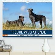 Irische Wolfshunde (Premium, hochwertiger DIN A2 Wandkalender 2022, Kunstdruck in Hochglanz)
