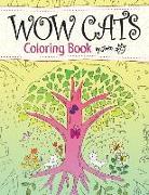 WOW CATS Coloring Book by Junko (Japanese-English edition)