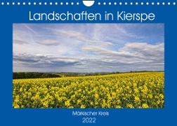 Landschaften in Kierspe (Wandkalender 2022 DIN A4 quer)
