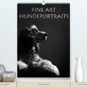 Fine Art Hundeportraits (Premium, hochwertiger DIN A2 Wandkalender 2022, Kunstdruck in Hochglanz)