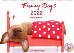 Funny Dogs (Wandkalender 2022 DIN A2 quer)