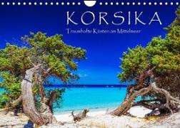 Korsika - Traumhafte Küsten am Mittelmeer (Wandkalender 2022 DIN A4 quer)