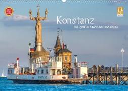 Konstanz - die größte Stadt am Bodensee (Wandkalender 2022 DIN A2 quer)