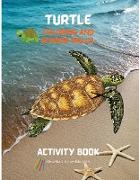 Turtle Coloring and Scissor Skills Activity Book: A Super Cool Gift for Boys and Girls Ages 3-8 Turtle Coloring and Scissor Skills Book Children Activ