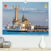 Konstanz - die größte Stadt am Bodensee (Premium, hochwertiger DIN A2 Wandkalender 2022, Kunstdruck in Hochglanz)