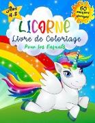 Licorne Livre de Coloriage Pour les Enfants de 4 à 8 Ans