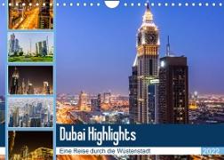 Dubai Highlights (Wandkalender 2022 DIN A4 quer)