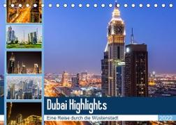 Dubai Highlights (Tischkalender 2022 DIN A5 quer)
