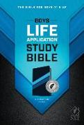 NLT Boys Life Application Study Bible, Tutone (Leatherlike, Midnight Blue, Indexed)
