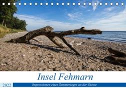 Insel Fehmarn - Impressionen eines Sommertages an der Ostsee (Tischkalender 2022 DIN A5 quer)