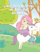 Libro Para Colorear de Sirena y Unicornio