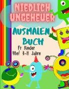 Niedliche Monster Färbung Buch für Kinder im Alter von 3-8