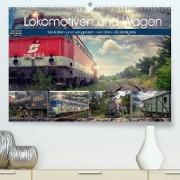 Lokomotiven und Wagen - Verfallen und vergessen auf dem Abstellgleis (Premium, hochwertiger DIN A2 Wandkalender 2022, Kunstdruck in Hochglanz)