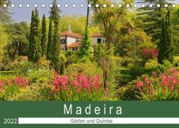 Madeira - Gärten und Quintas (Tischkalender 2022 DIN A5 quer)