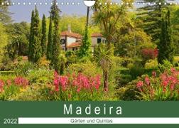 Madeira - Gärten und Quintas (Wandkalender 2022 DIN A4 quer)