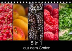 5 in 1 - aus dem Garten (Tischkalender 2022 DIN A5 quer)