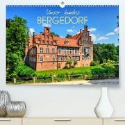 Unser buntes Bergedorf (Premium, hochwertiger DIN A2 Wandkalender 2022, Kunstdruck in Hochglanz)