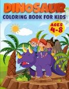 Dinosaur Coloring Book For Kids Ages 4-8