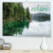 Rund um den Eibsee (Premium, hochwertiger DIN A2 Wandkalender 2022, Kunstdruck in Hochglanz)