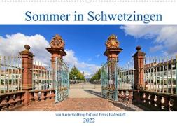 Sommer in Schwetzingen von Karin Vahlberg Ruf und Petrus Bodenstaff (Wandkalender 2022 DIN A2 quer)