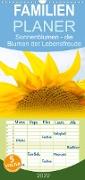 Sonnenblumen - die Blumen der Lebensfreude - Familienplaner hoch (Wandkalender 2022 , 21 cm x 45 cm, hoch)