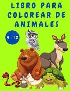 Libro para colorear de animales para niños de 9 a 12 años