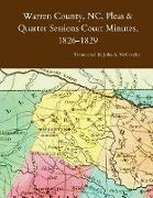 Warren County, NC, Pleas & Quarter Sessions Court Minutes, 1826-1829