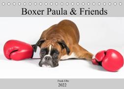 Boxerhündin Paula and Friends (Tischkalender 2022 DIN A5 quer)