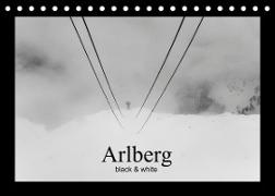 Arlberg black and white (Tischkalender 2022 DIN A5 quer)