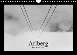 Arlberg black and white (Wandkalender 2022 DIN A4 quer)