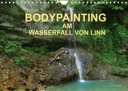 BODYPAINTING AM WASSERFALL VON LINN (Wandkalender 2022 DIN A4 quer)