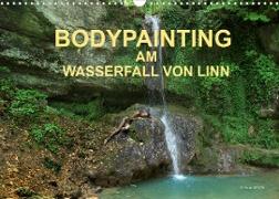 BODYPAINTING AM WASSERFALL VON LINN (Wandkalender 2022 DIN A3 quer)