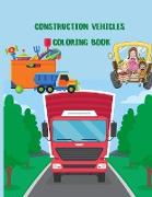 Construction Vehicles Coloring Book