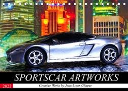 SPORTSCAR ARTWORKS Creative Works by Jean-Louis Glineur (Tischkalender 2022 DIN A5 quer)