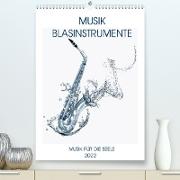 Musik Blasinstrumente (Premium, hochwertiger DIN A2 Wandkalender 2022, Kunstdruck in Hochglanz)