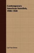 Contemporary American Novelists, 1900-1920