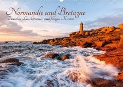 Normandie und Bretagne: Zwischen Leuchttürmen und felsigen Küsten (Wandkalender 2022 DIN A2 quer)